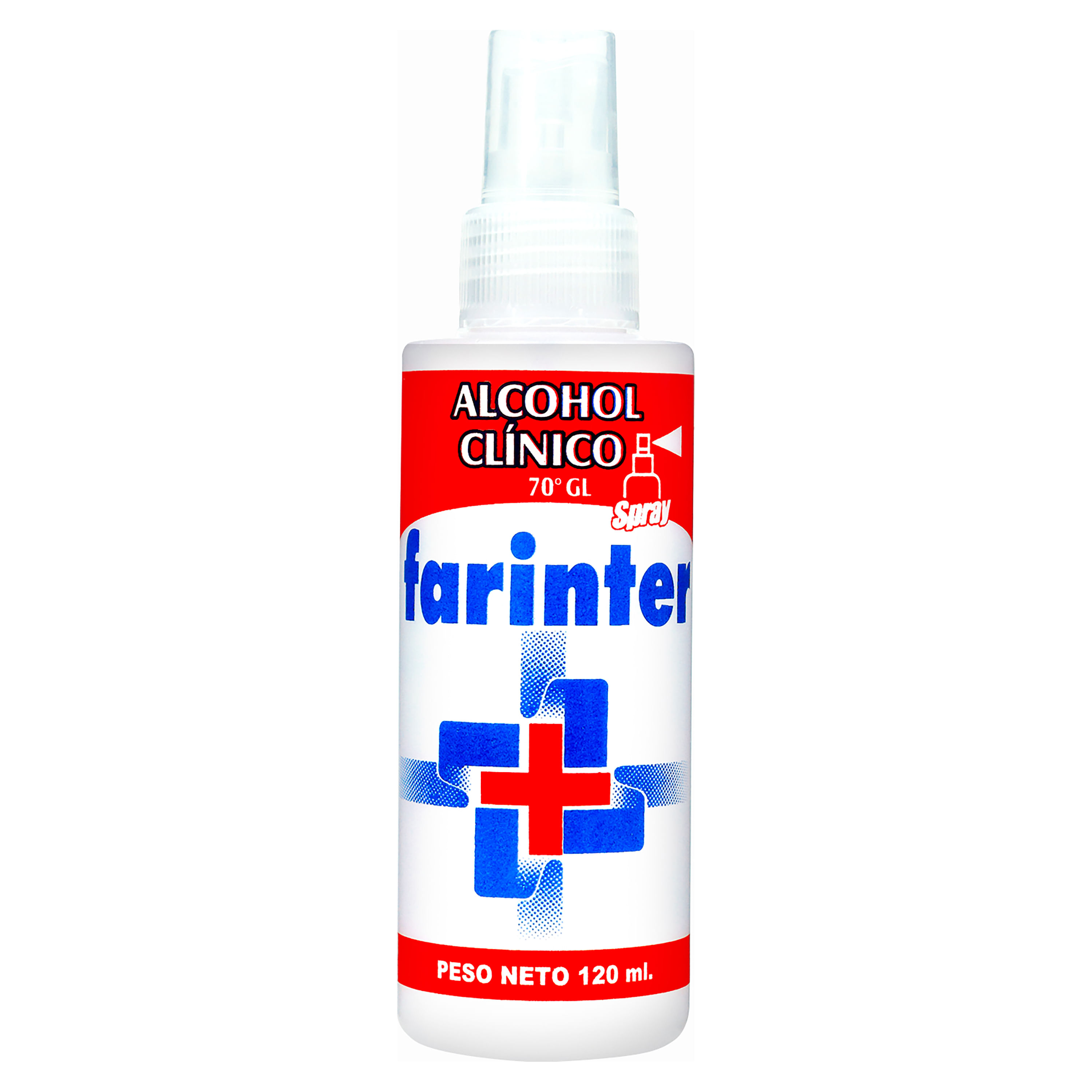 Alcohol Farinter Spray-120ml-Precio indicado por alcohol/otc