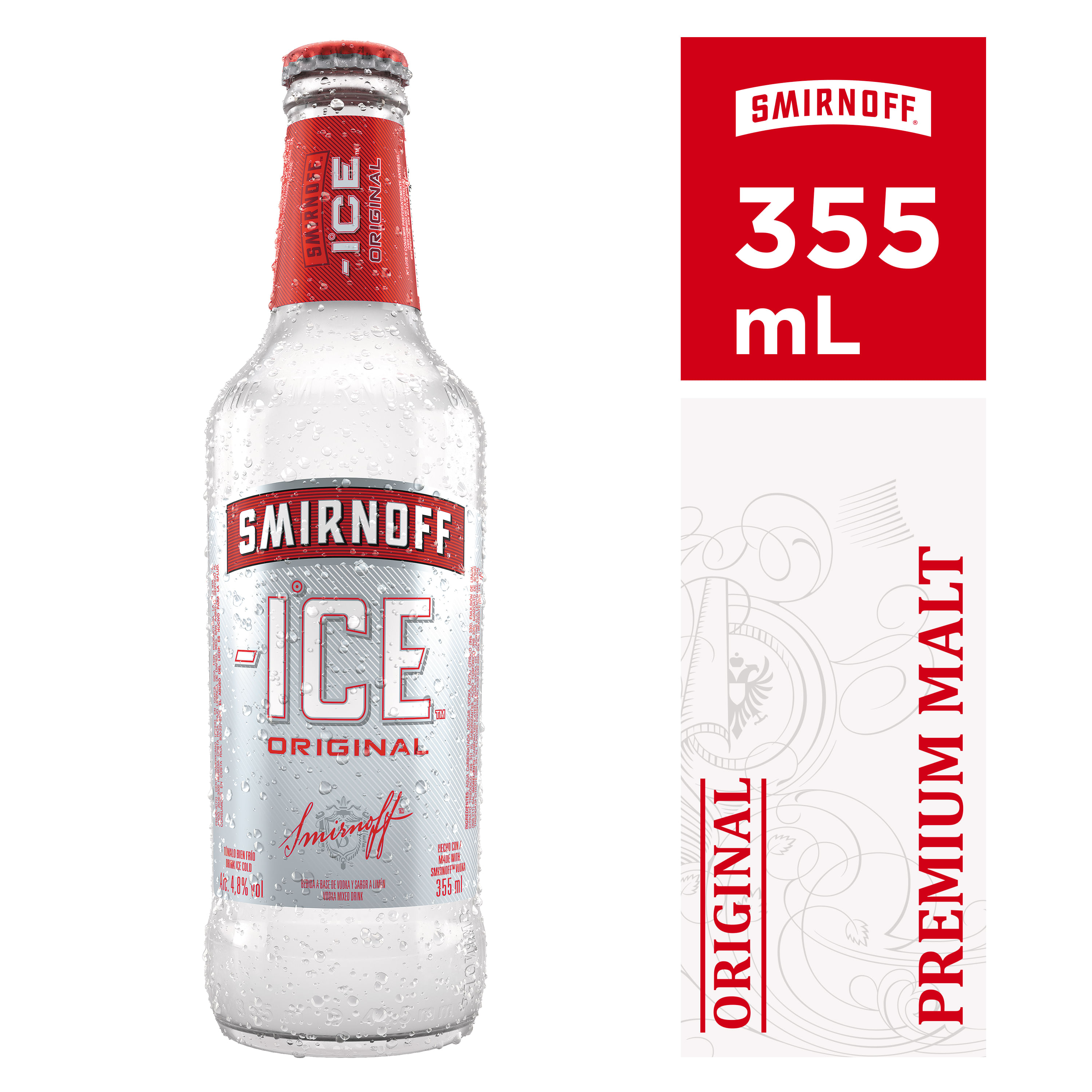 RTD Vodka Smirnoff Red Ice Botella - 355ml
