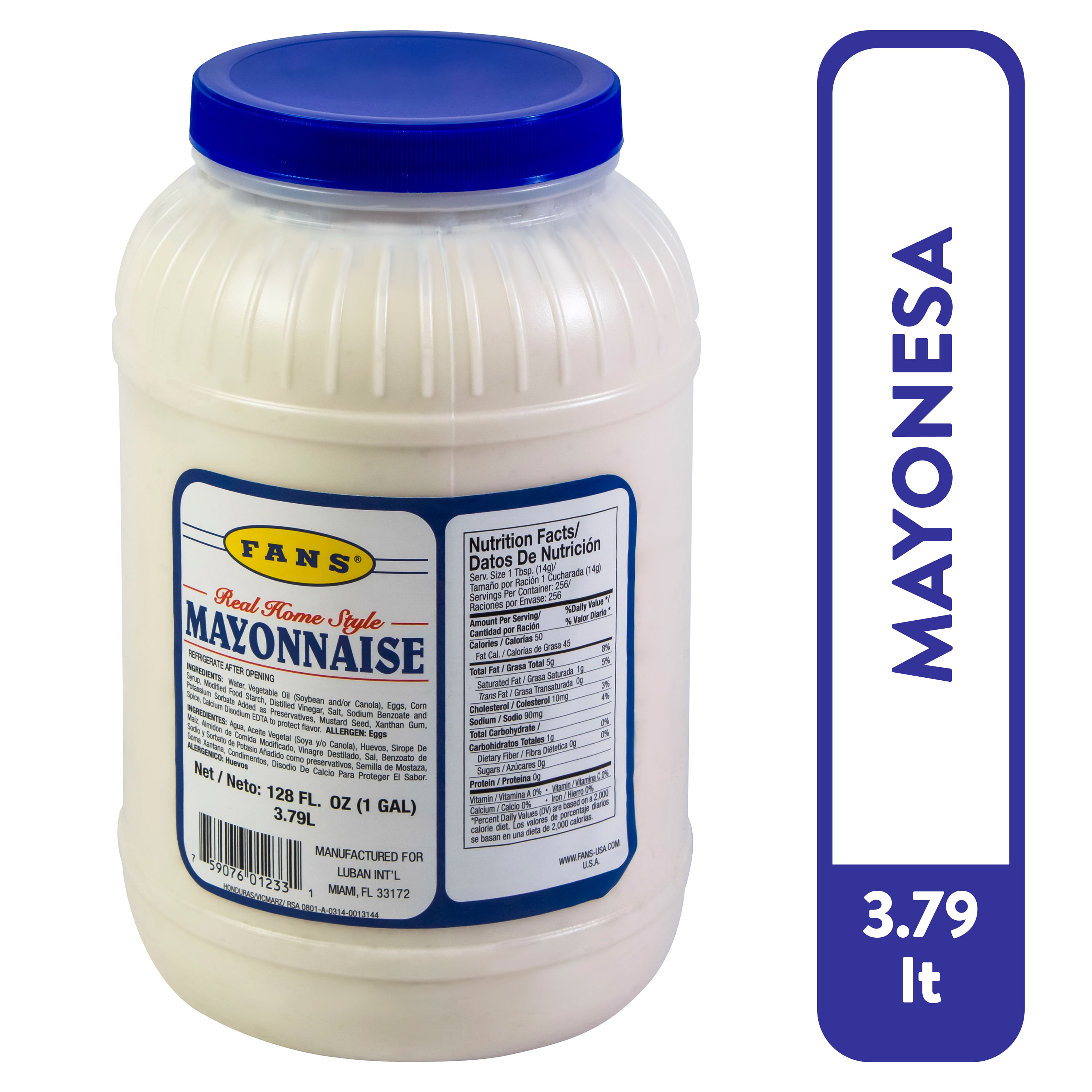 Mayonesa Fans Real Home frasco - 3.79 L