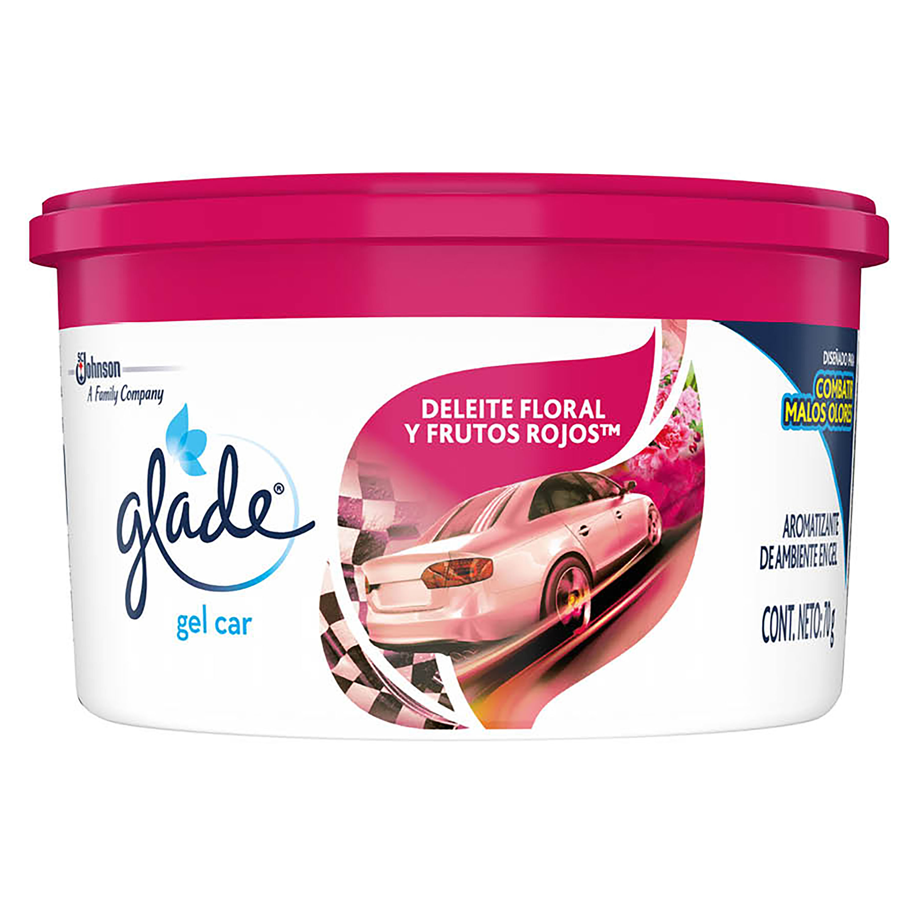 Aromatizante para carro Glade en gel frutos rojos - 70 g