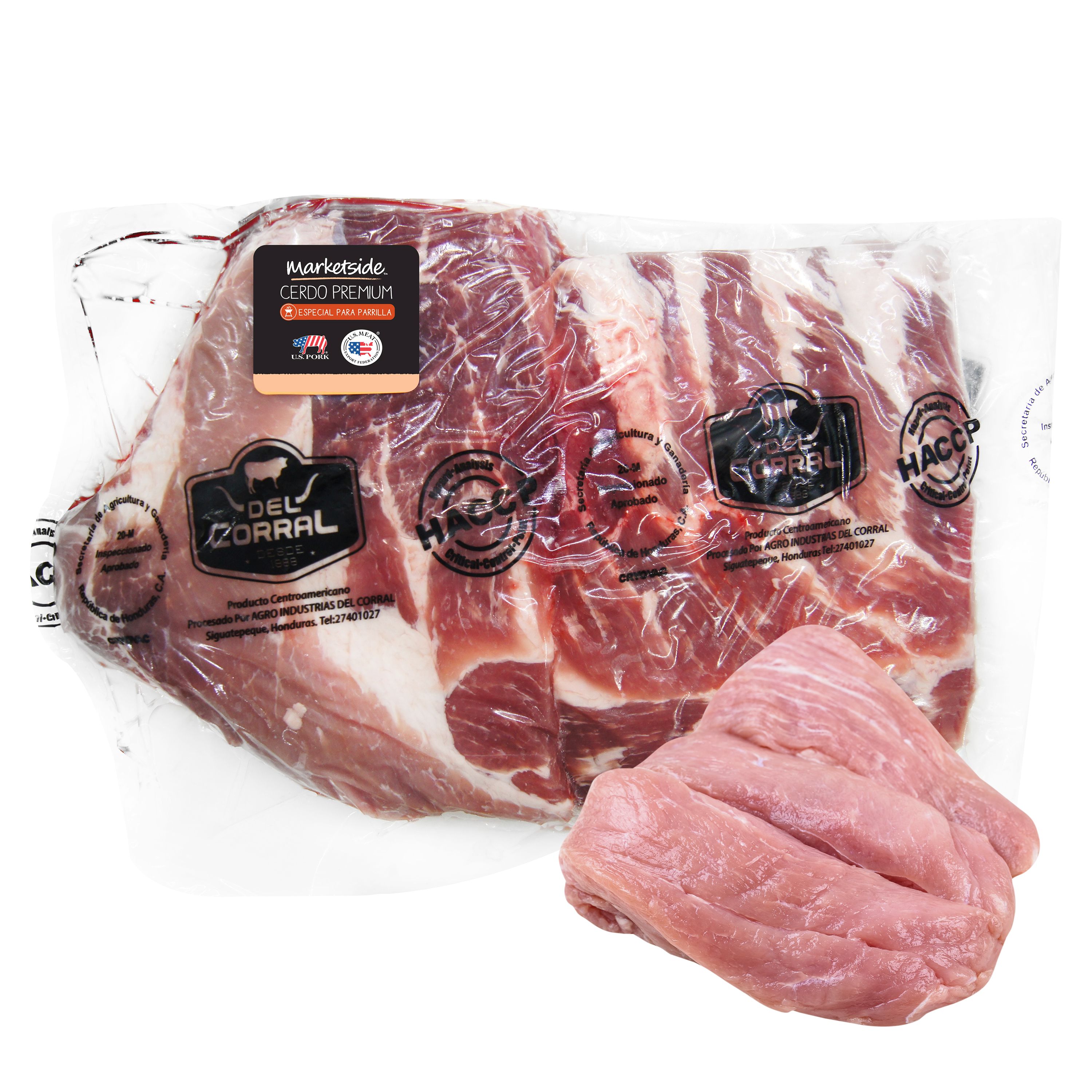Costilla Sparerib Cerdo Marketside Congelado Paquete - Precio indicado por libra