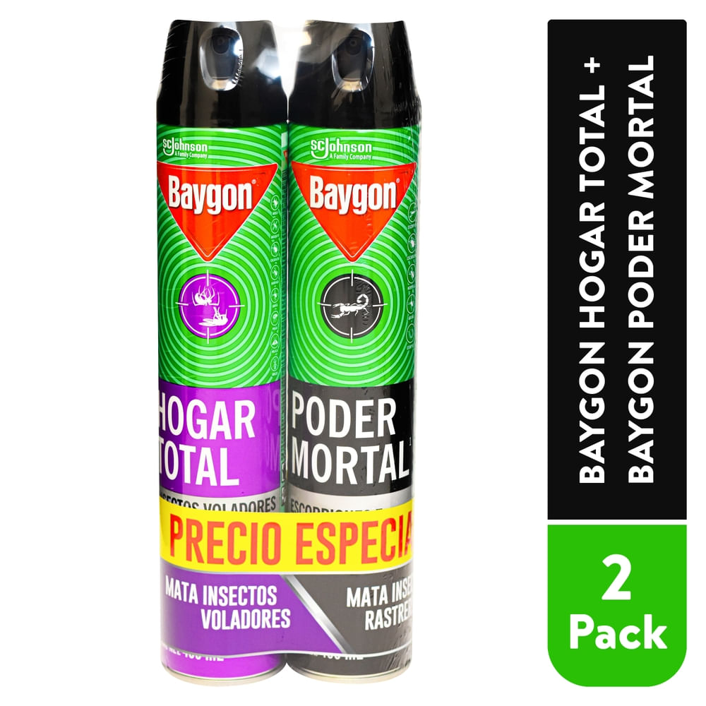 Insecticida Baygon Poder Total 2pck800ml