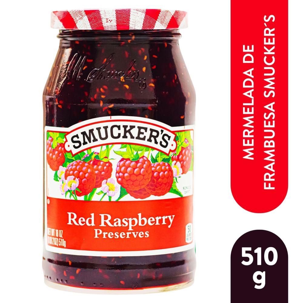 Mermelada Smucker’s de frambuesa con semilla - 510 g