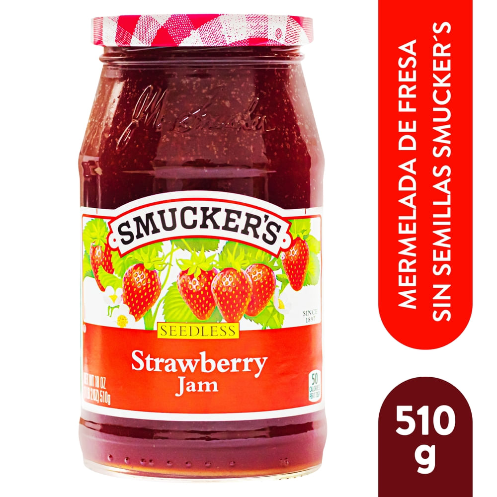 Smucker´s Mermelada De Fresa Sin Semilla - 510 g