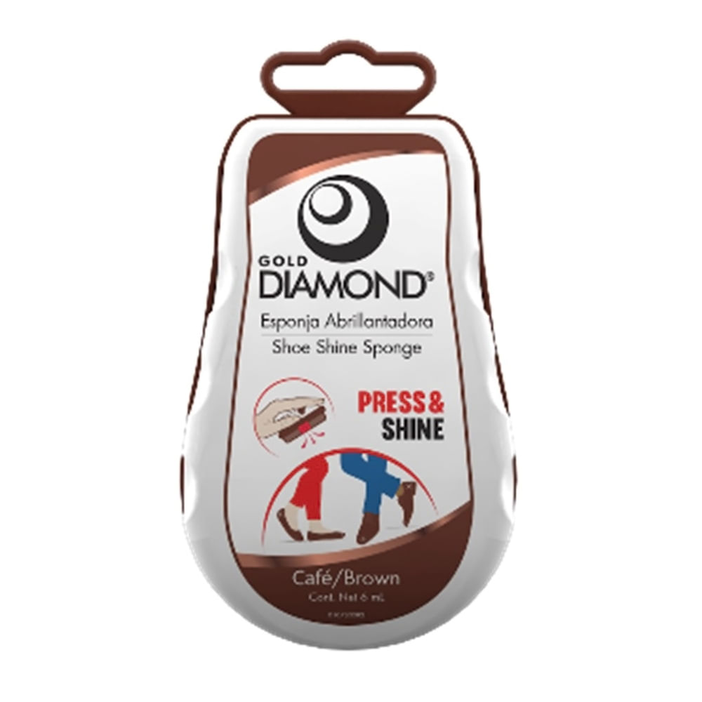Esponja Diamond Abrillantadora Color Cafe 6ml