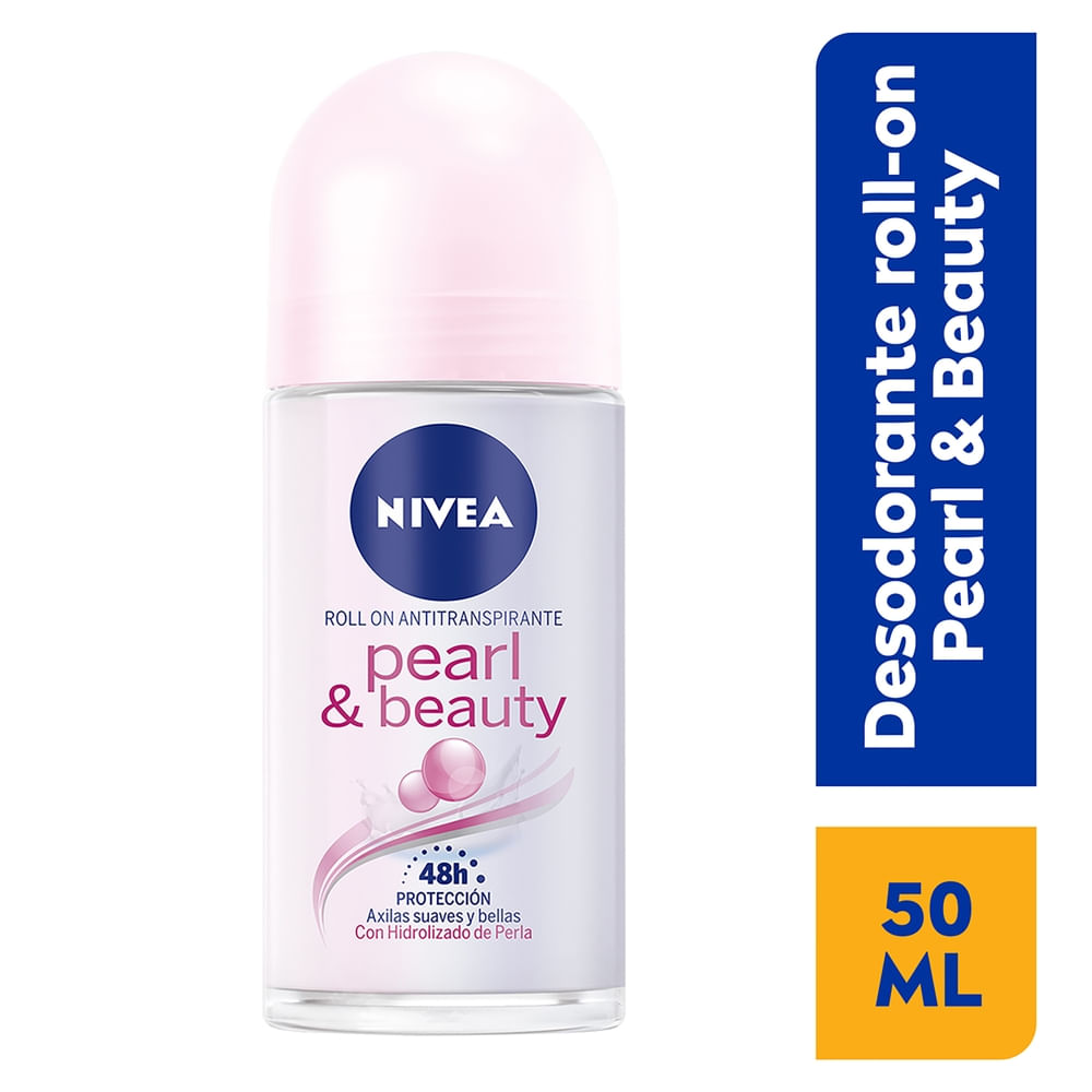 Desodorante Nivea Femenino Pearl & Beauty Roll On - 50 ml