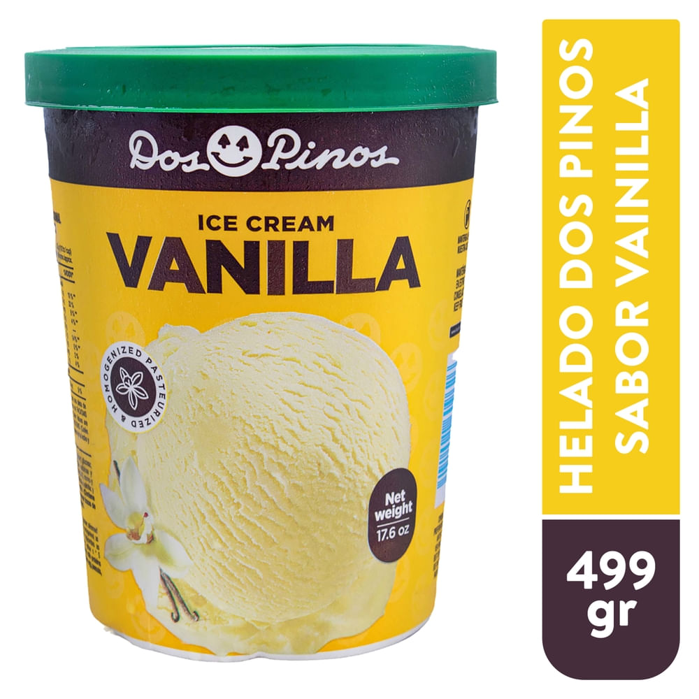 Helado Dos Pinos vainilla - 499 g