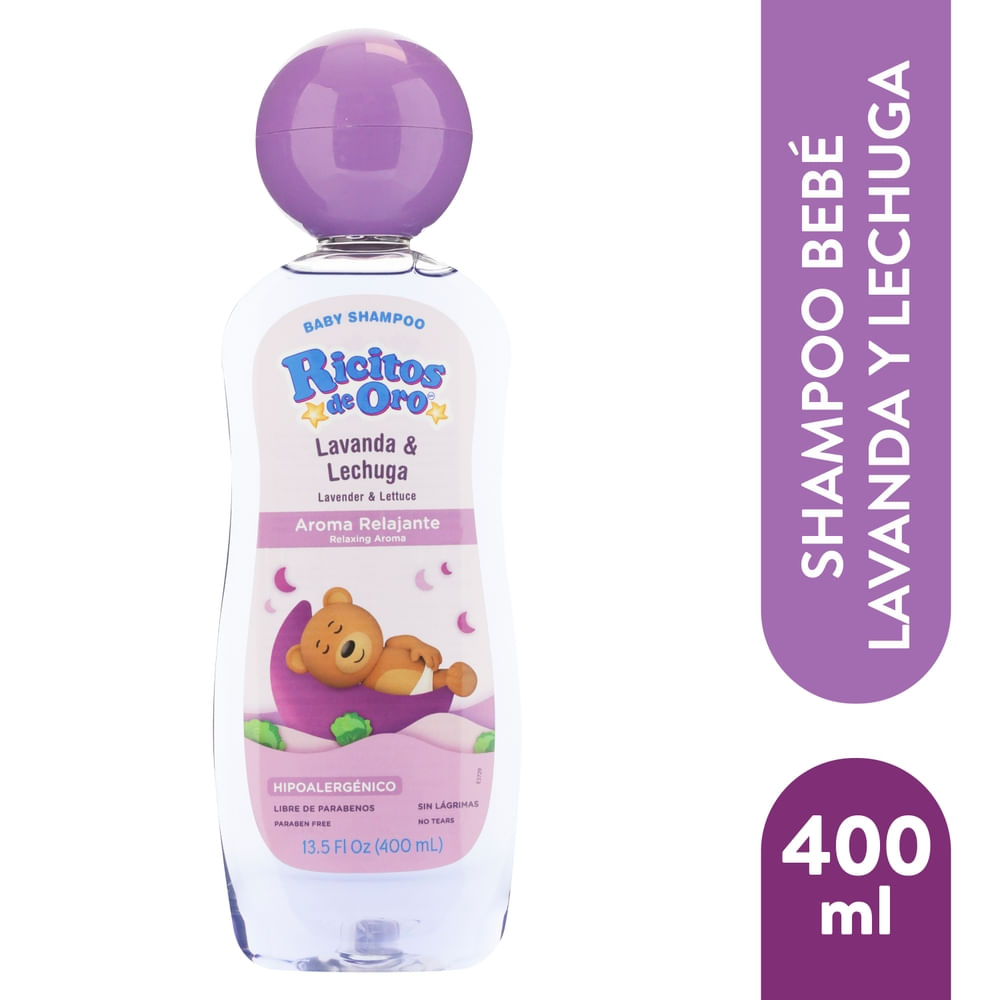 Shampoo Ricitos de Oro para bebé de lavanda - 400 ml