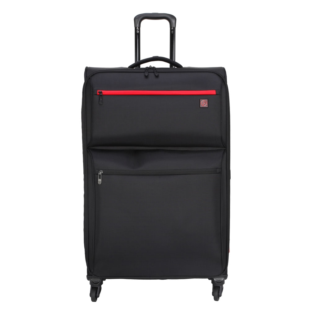 Maleta de viaje suave Just negra - 30 Pulgadas