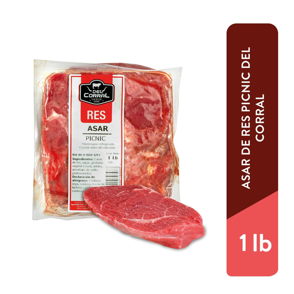 Carne  De Res De Asar Picnic Paquete Unidad