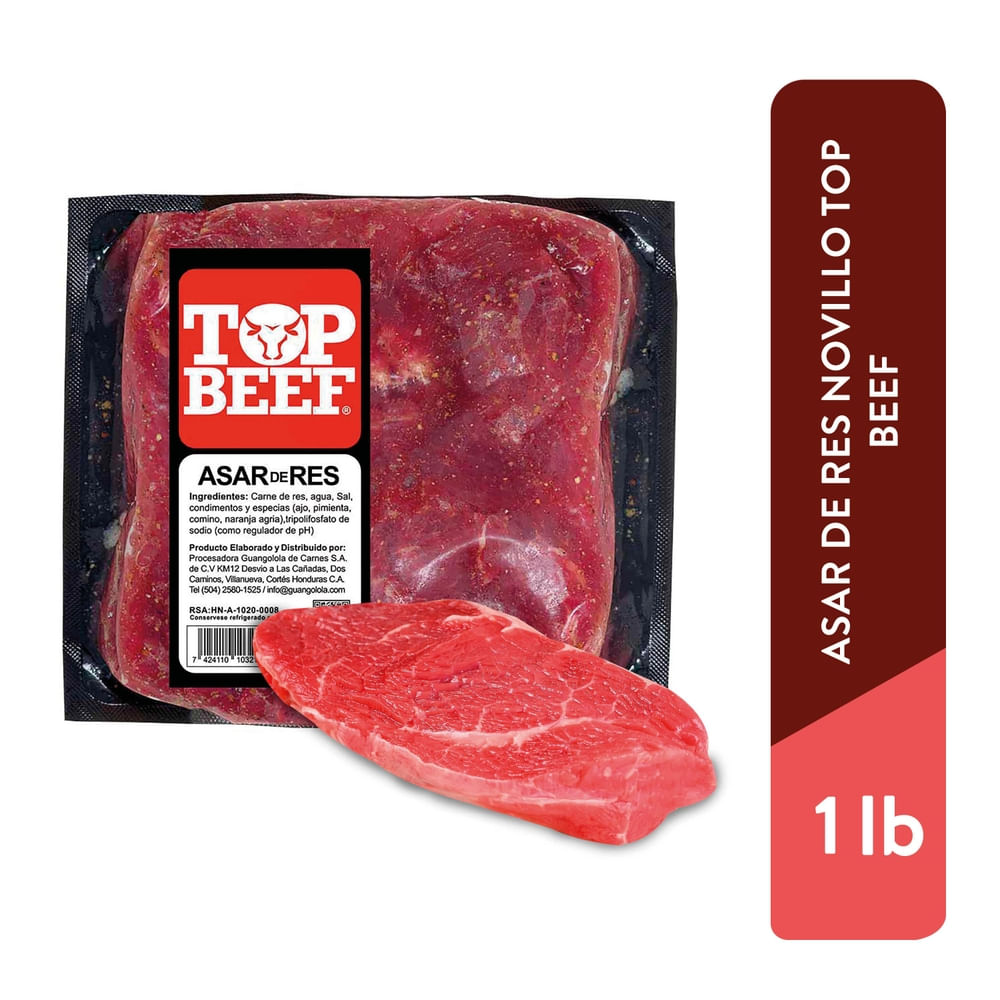 Asar de Res Novillo Top Beef Fresca 1 Lb Unidad