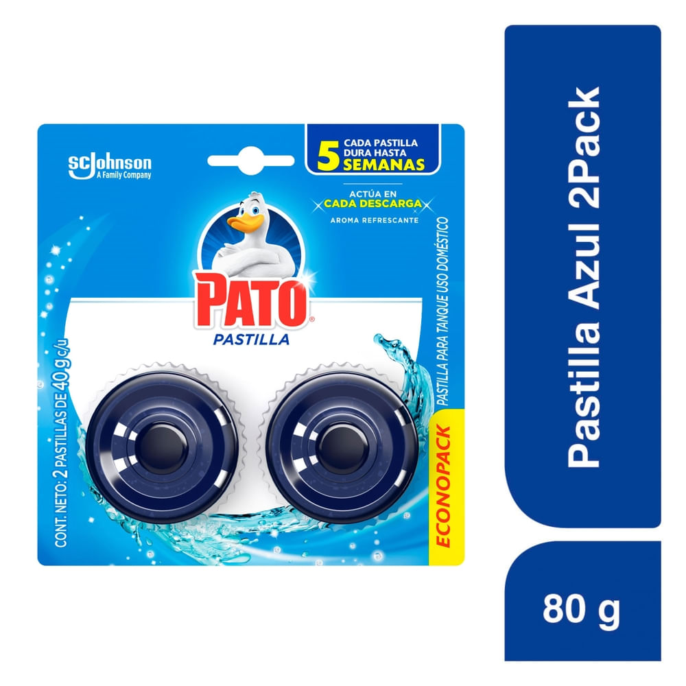Pastilla Para Baño Pato Azul Brisa De Mar 2 Uds - 80 g