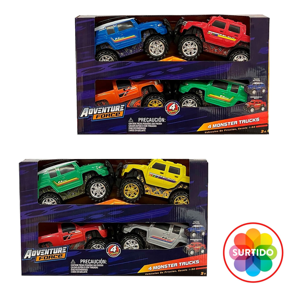 Vehículos Adventure Force de fricción escala 1:32 surtido
