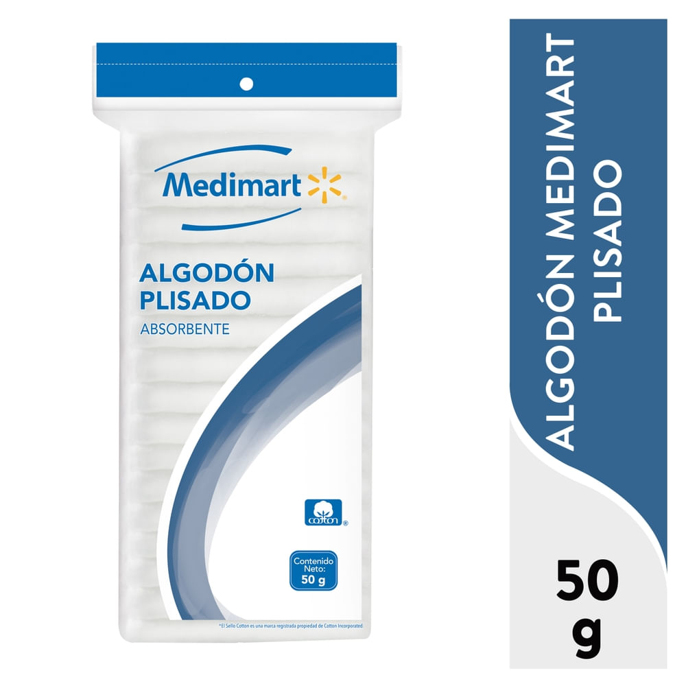 Algodón Medimart plisado - 50 g-Precio indicado por algodon/otc