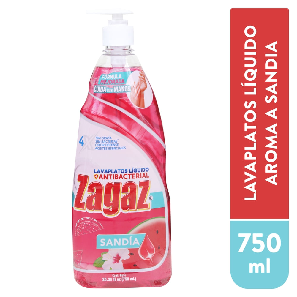 Lavaplatos Zagaz líquido de sandía - 750 ml