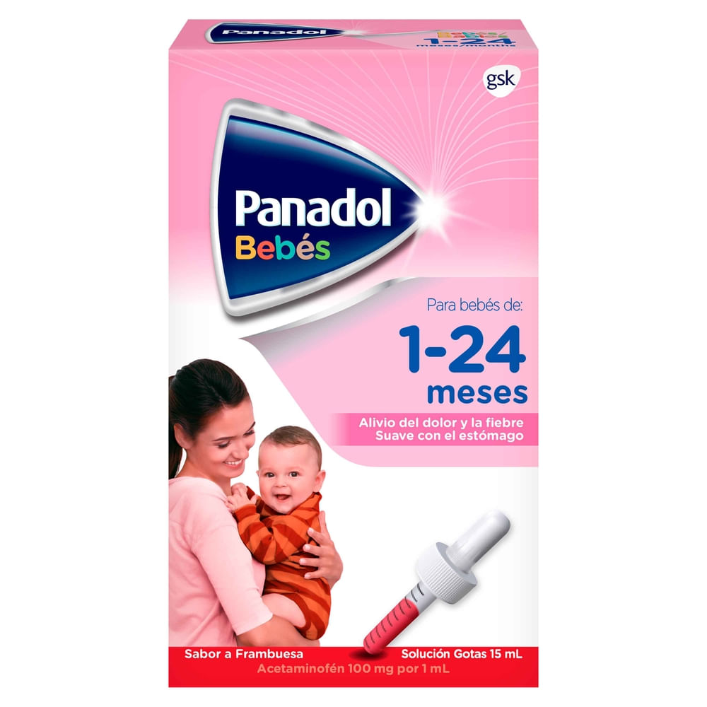 Gotas Panadol Para Bebes De 1 A 24 Frambuesa 15 Ml-Precio indicado por suspension ninos