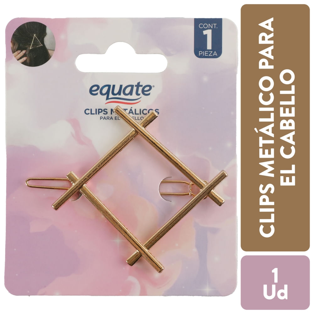 Broches metálicos Equate Para Cabello - 1 Ud