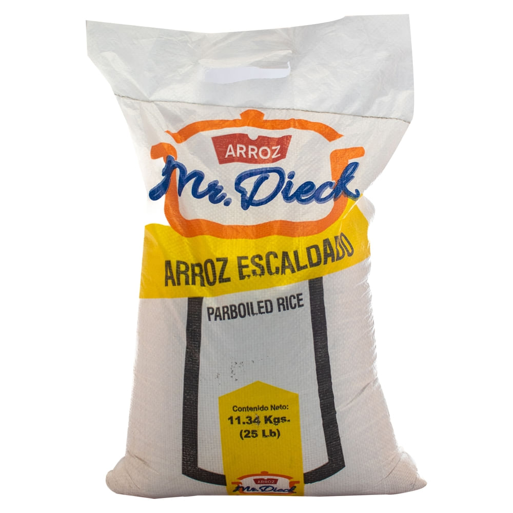 Arroz Mr. Dieck Escaldado Saquito -25 lb