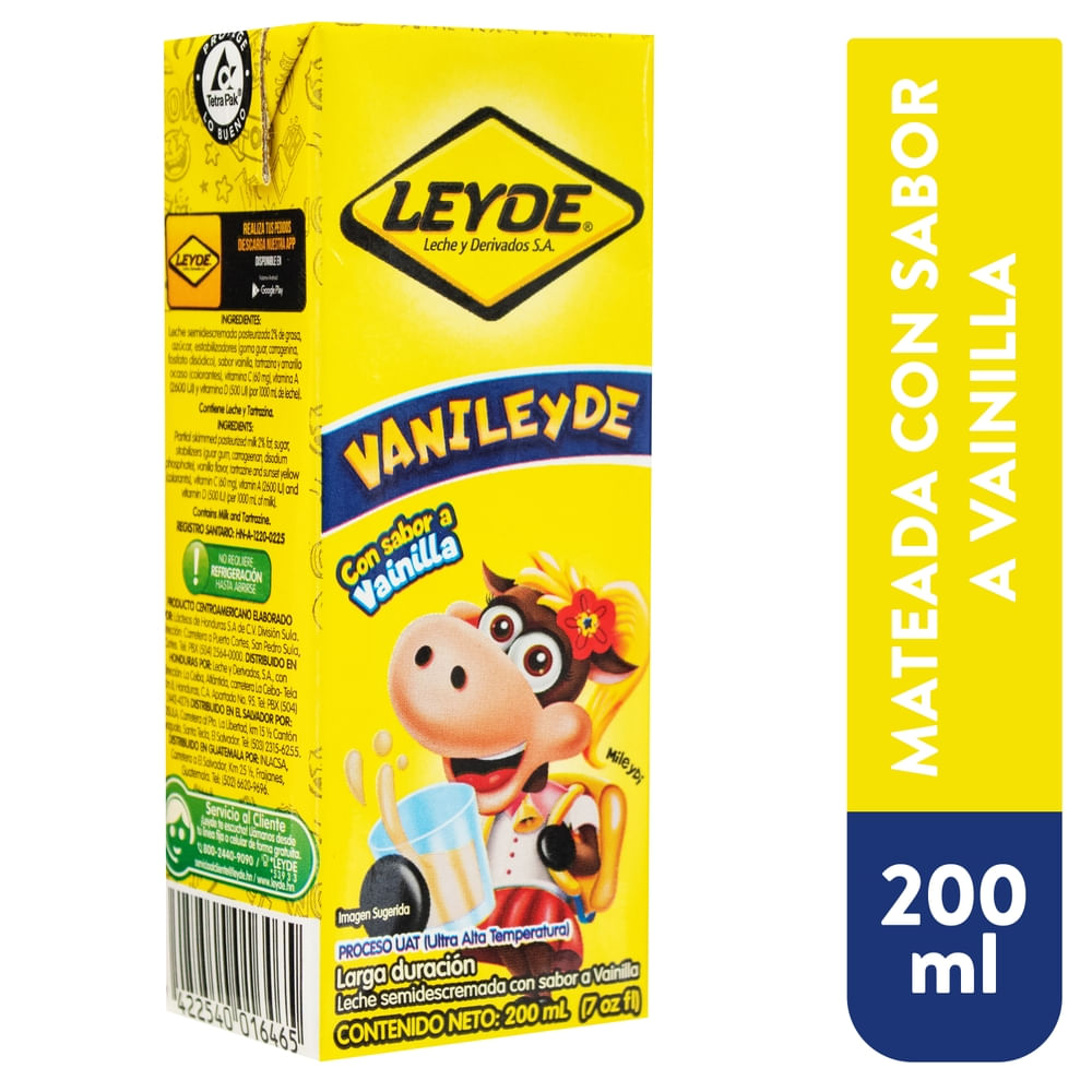 Bebida saborizada Leyde Sabor Vanilla Uht Caja - 200ml