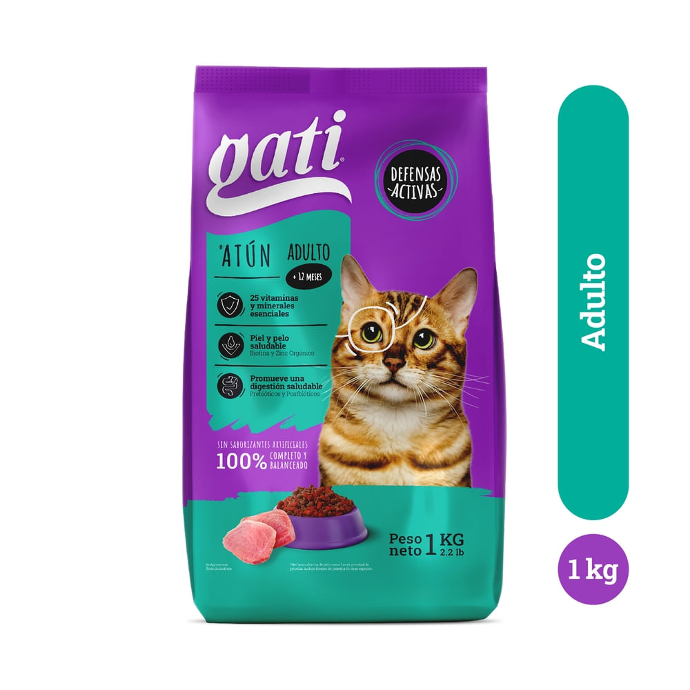 Alimento Gati para Gatos Sabor Atún - 1 kg