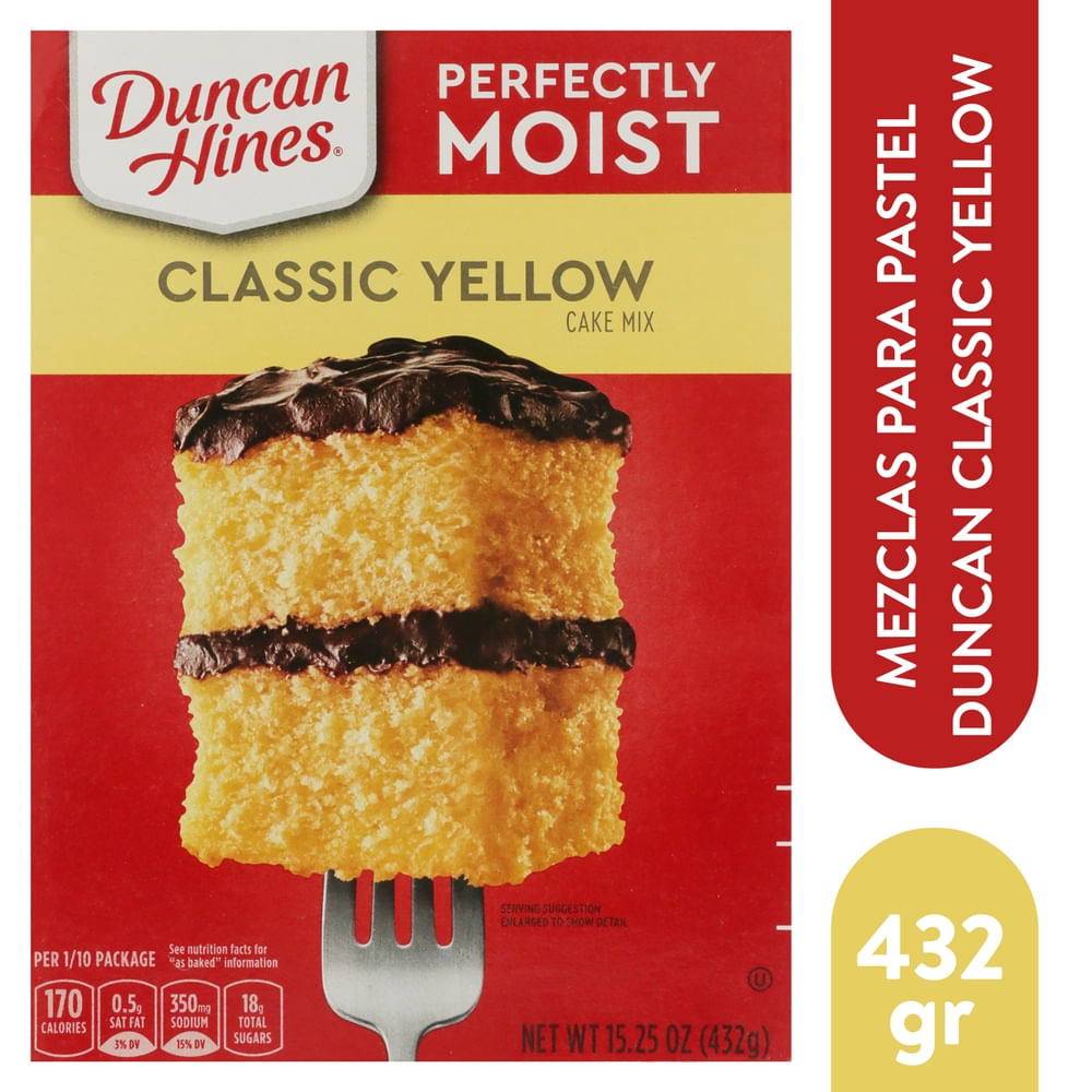 Mezcla para torta Duncan Hines Classic Yellow - 432 g