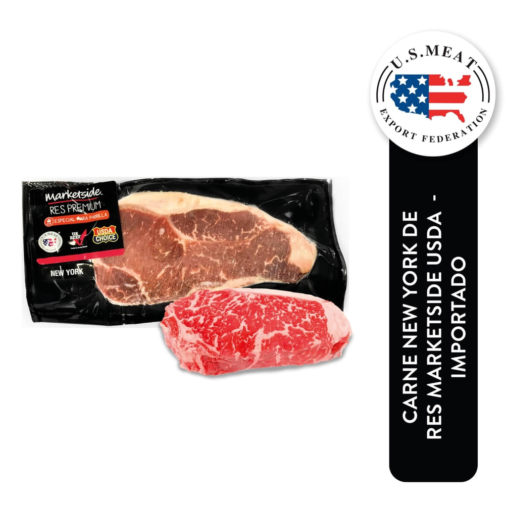 Carne New York Marketside Congelada Paquete - Precio indicado por libra