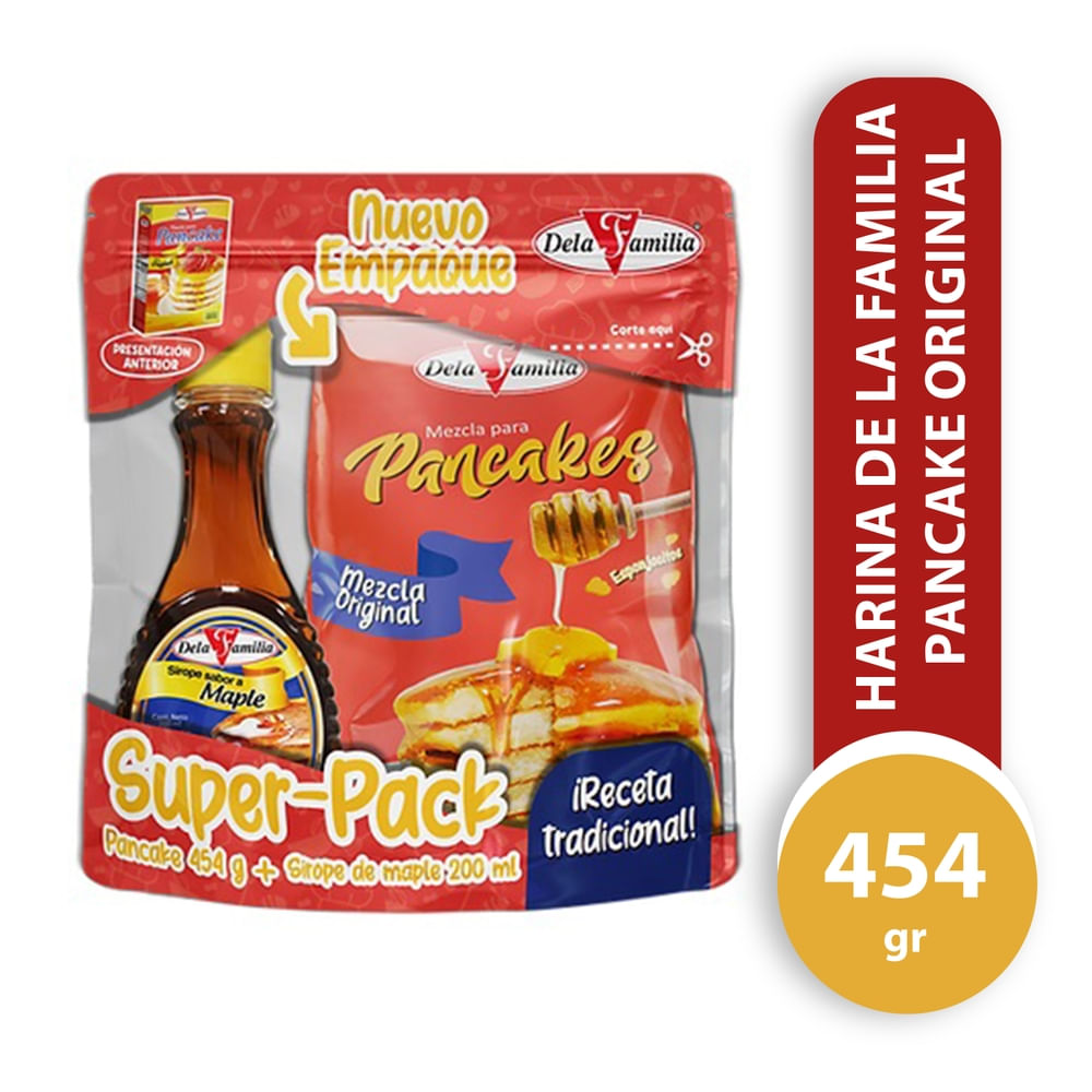 Pancake De La Familia Original Con Miel De Maple Pack - 654 g