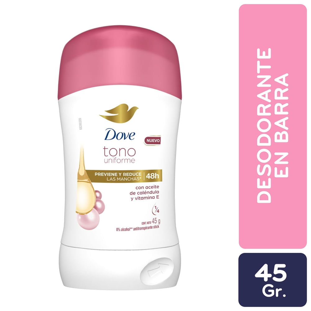 Desodorante Dove Tono Uniforme en Barra - 45 g