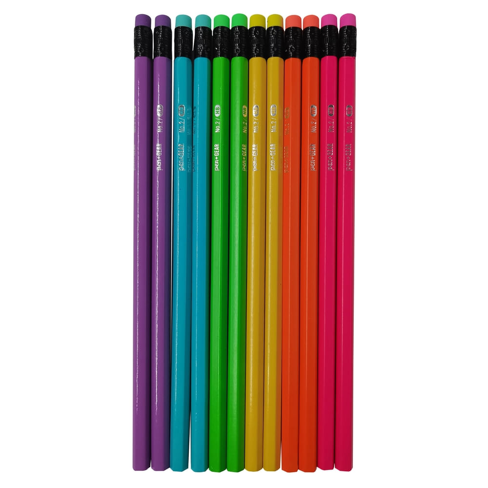 Lapices De Grafito Pen Gear, Con Accesorio -12 uds
