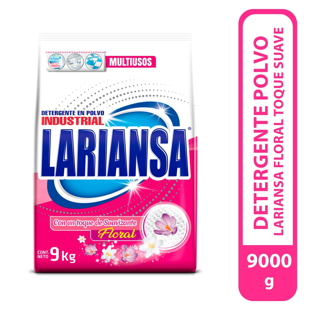 Detergente Polvo Lariansa Floral toque suave - 9000 g