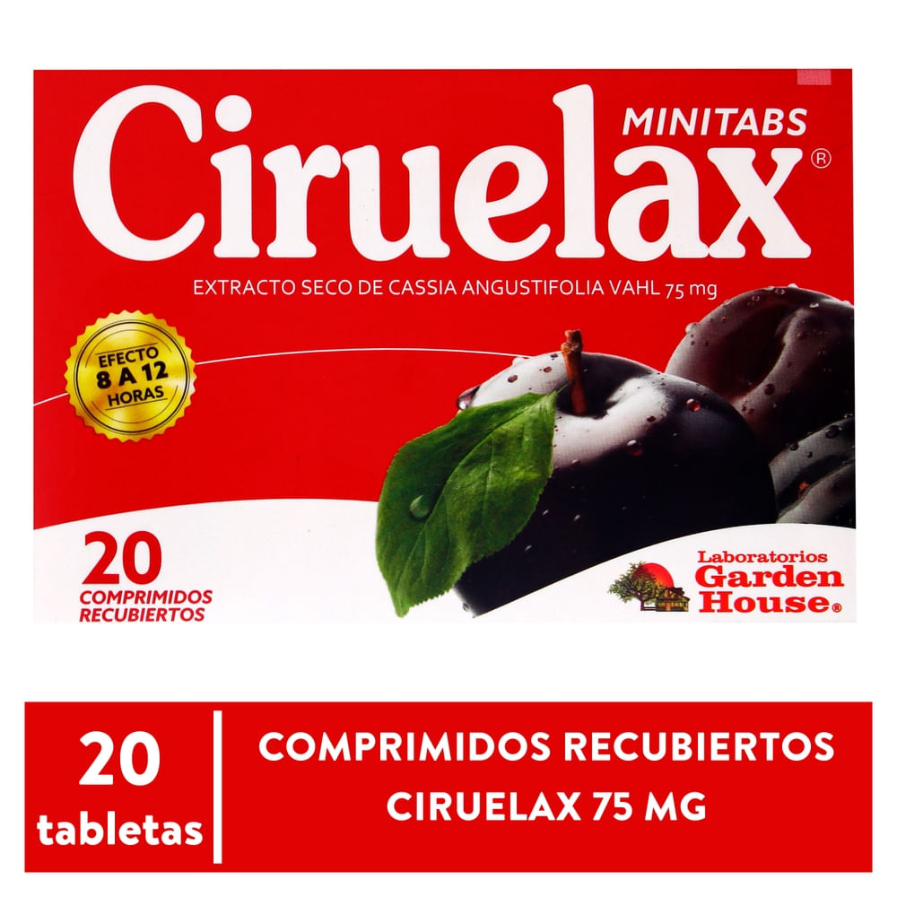 Ciruelax 75 Mg X20 Compuesto-Precio indicado por laxante