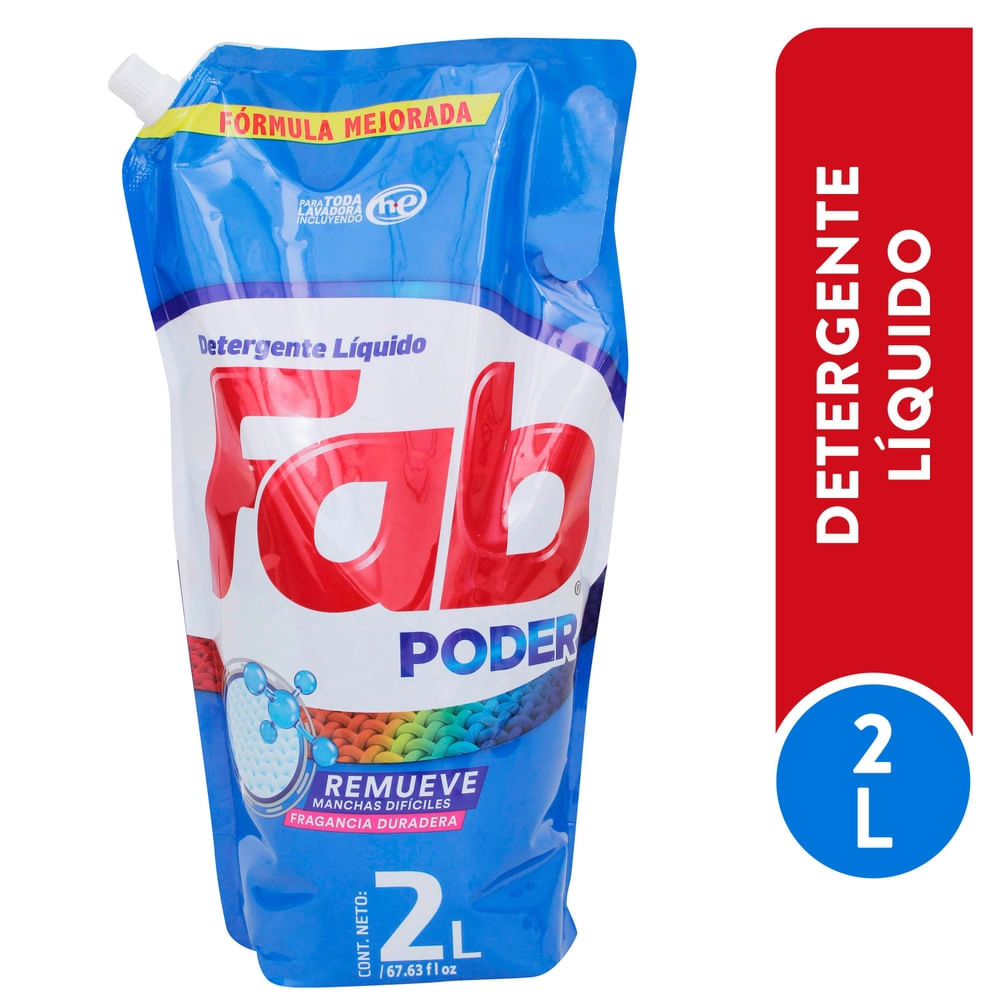 Detergente Fab paraiso floral - 2000 ml
