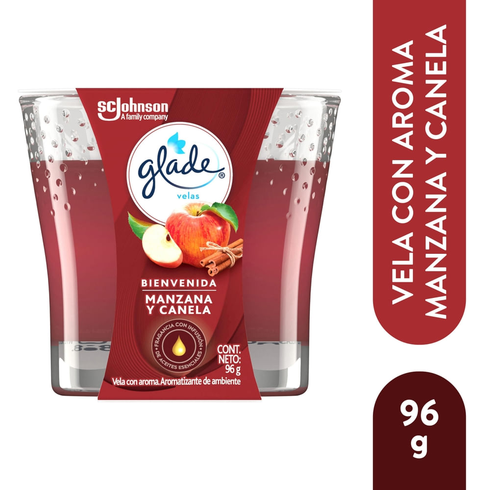 Vela Glade Aroma A Manzana Y Canela - 96 g