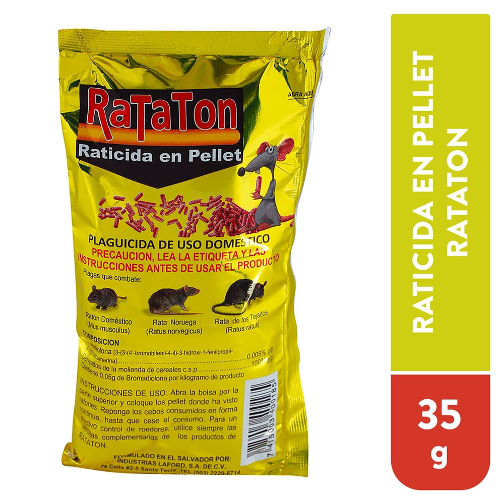 Raticida Rataton Pallet Domestico - 35 g