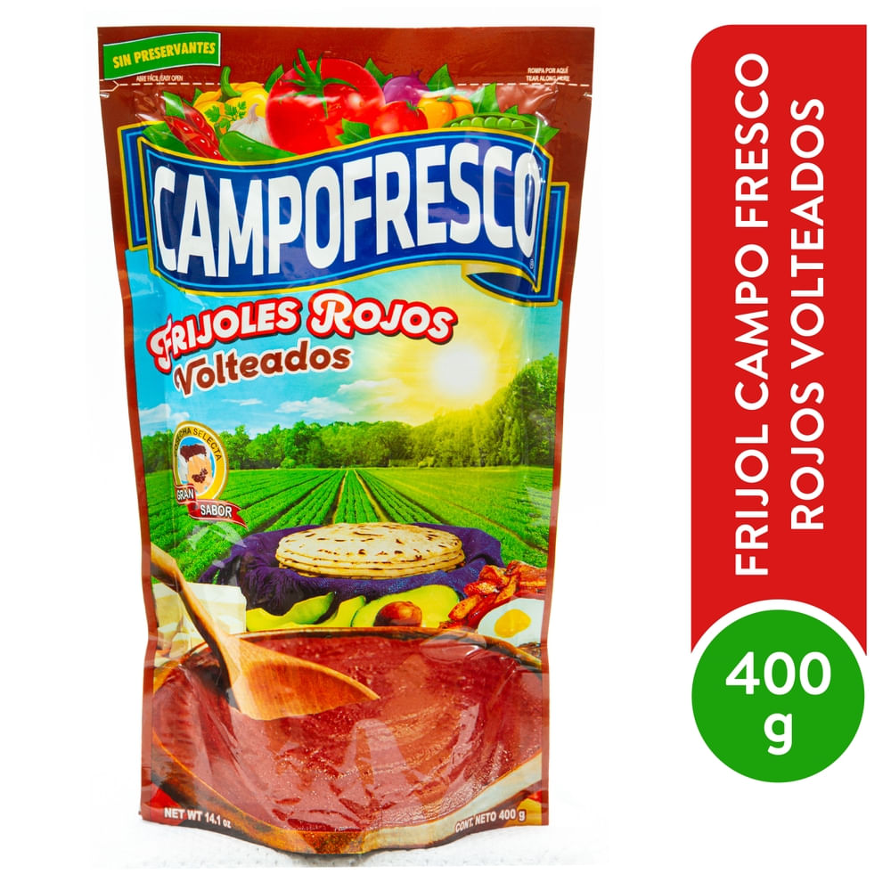 Frijol Campo Fresco Rojo Volteados 400 g