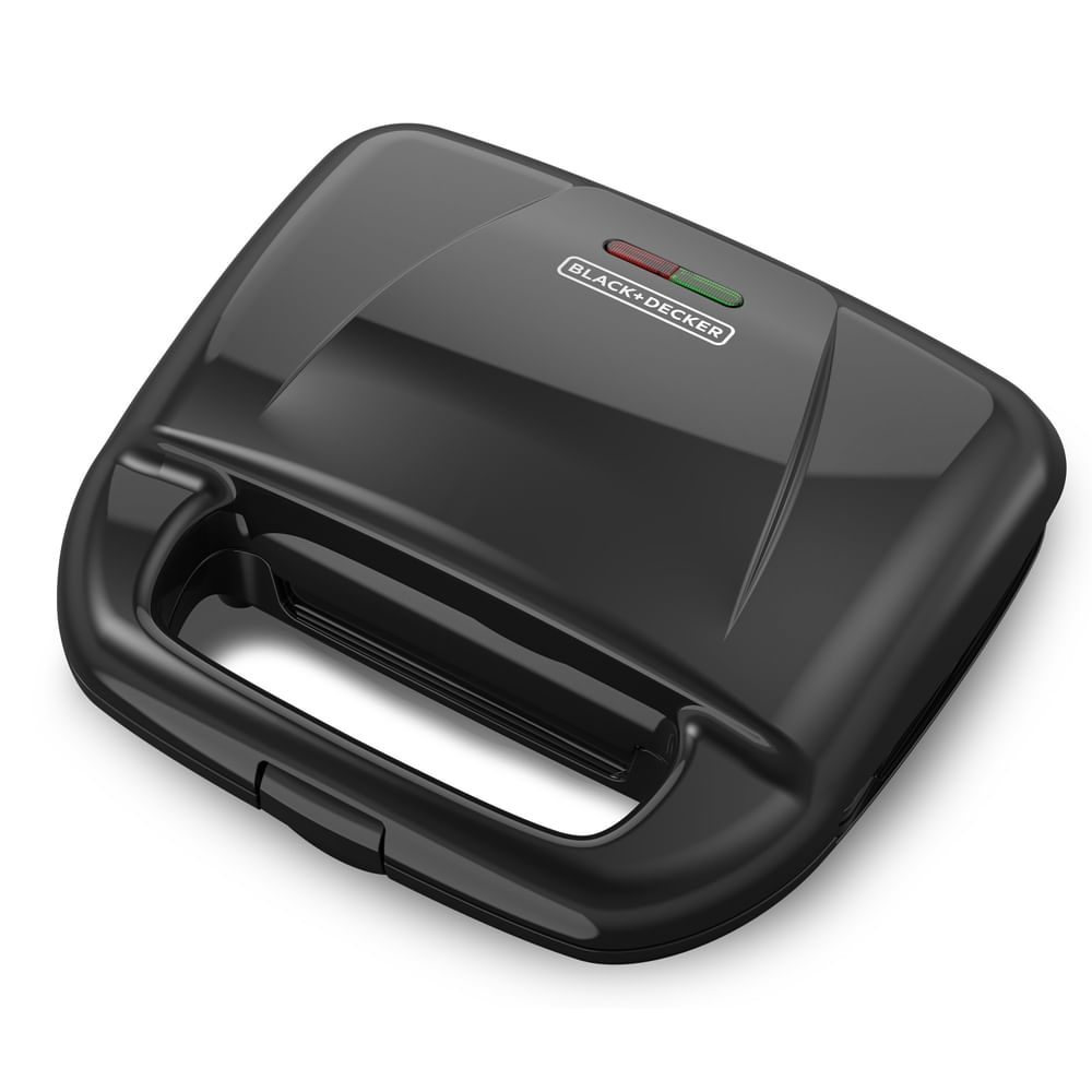 Waflera Black+Decker™ con placas antiadherentes, negro