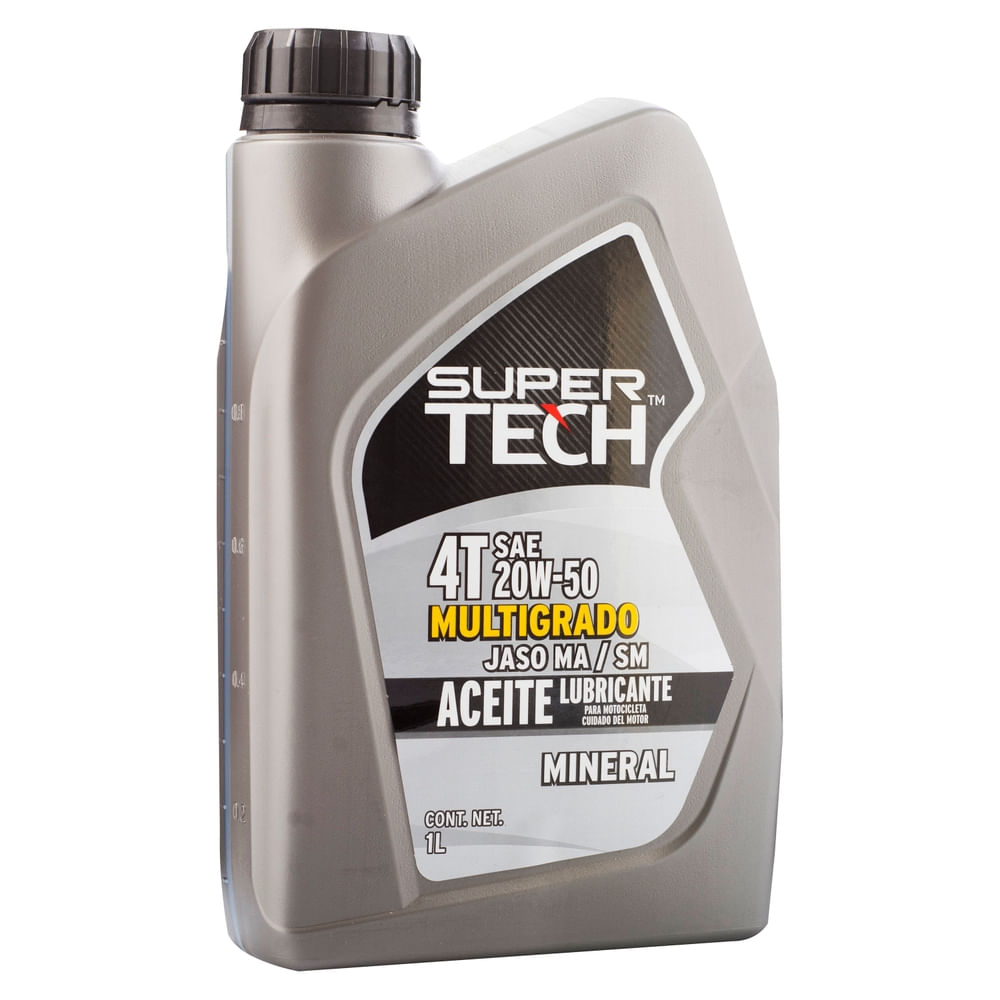 Aceite Mineral Supertech 4T 20W50 - 1 L
