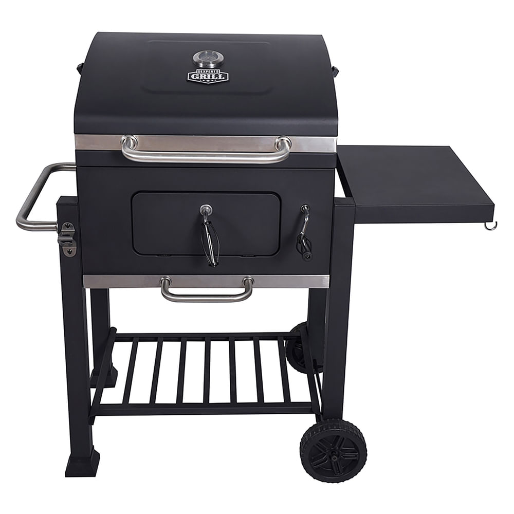 Parrilla de carbón Expert Grill deluxe con ruedas - 24 Pulgadas