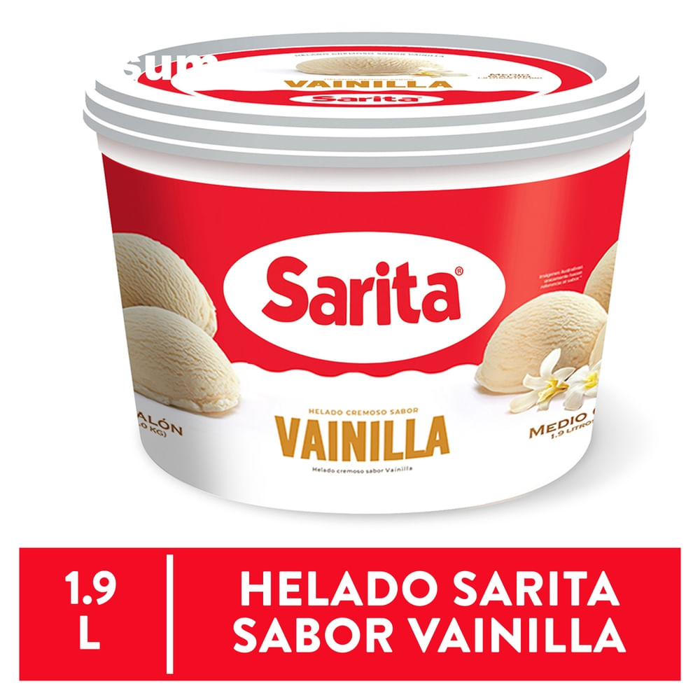 Helado Sarita sabor vainilla - 1.9 L