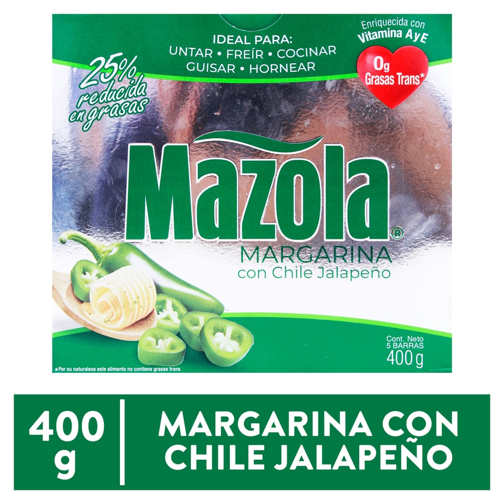 Margarina Mazola Chile Jalapeño - 400 g