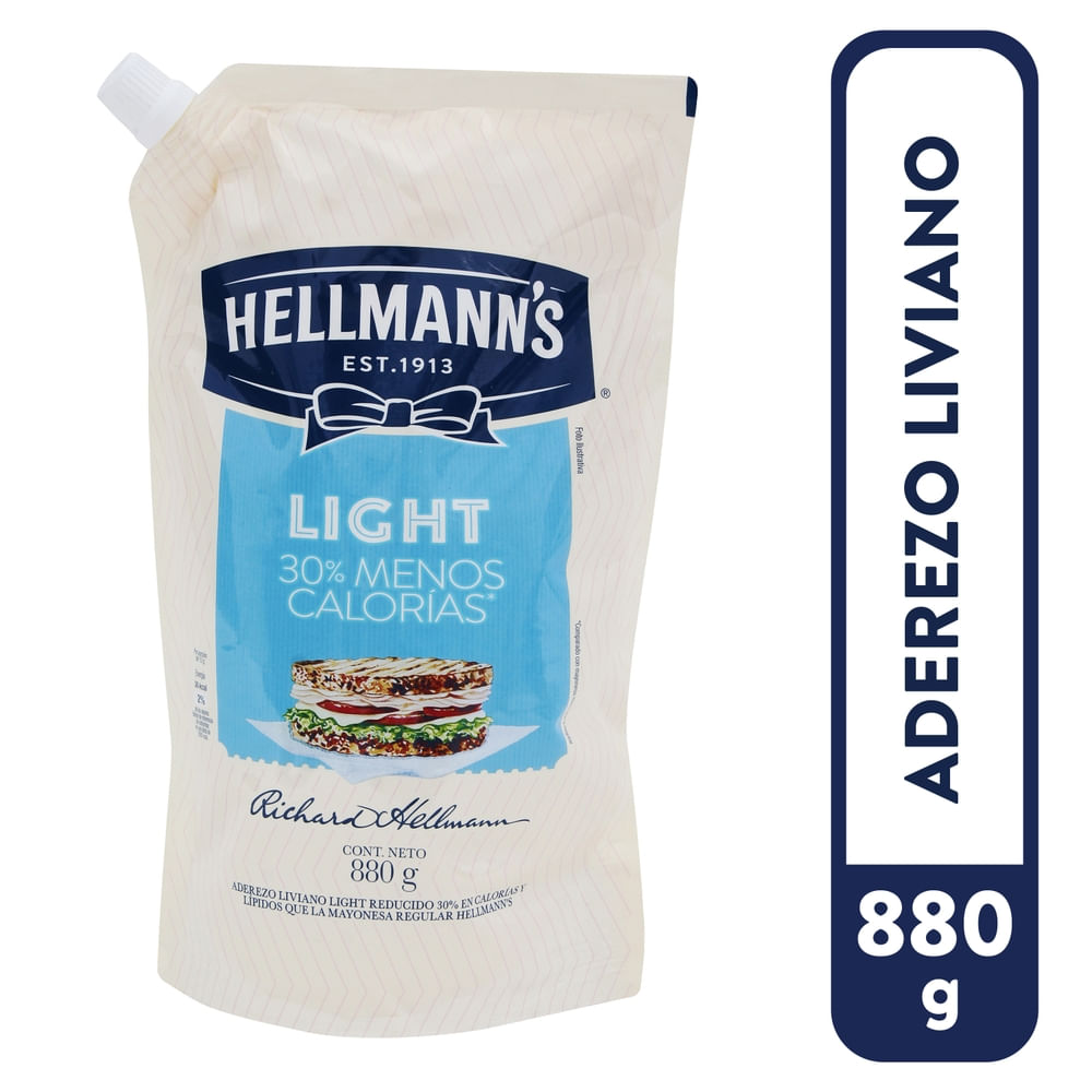 Mayonesa Hellmanns Light en Frasco - 880 g