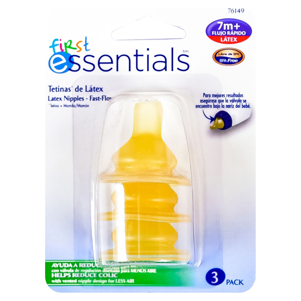 Mamila Gerber First Essentials latex flujo rápido