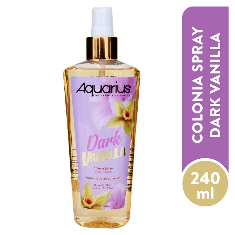 Body Splash Aquarius aroma vainilla - 240 ml