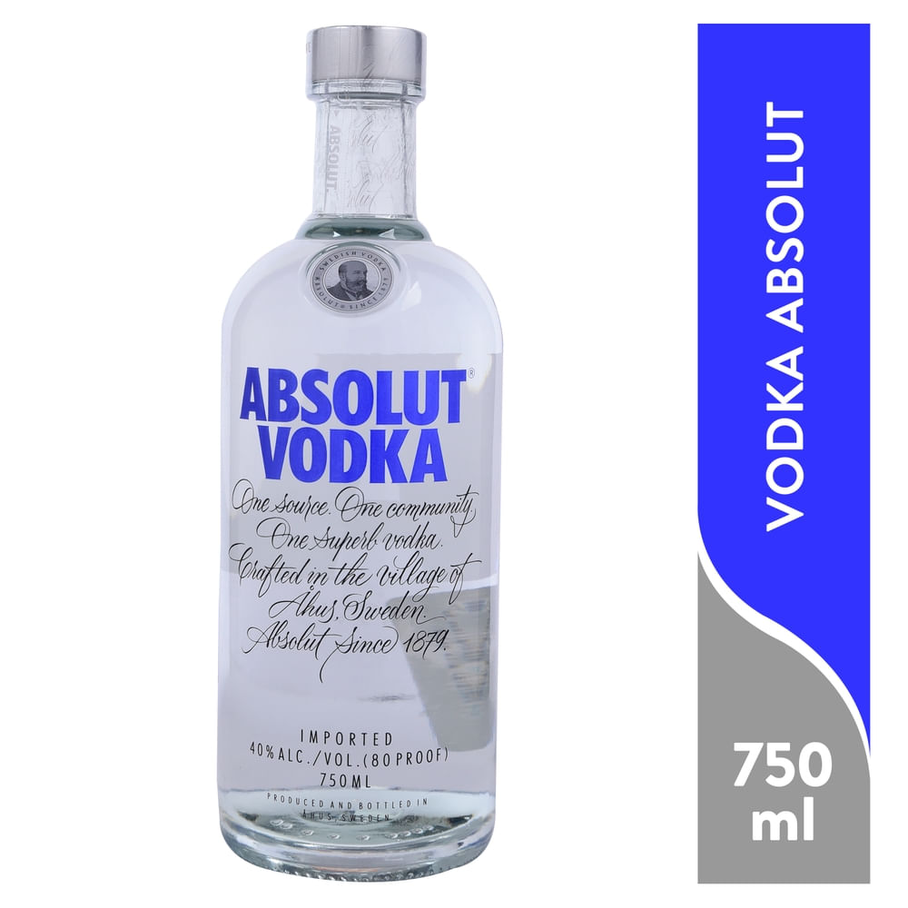 Vodka Absolut country of sweden gluten free - 750 ml