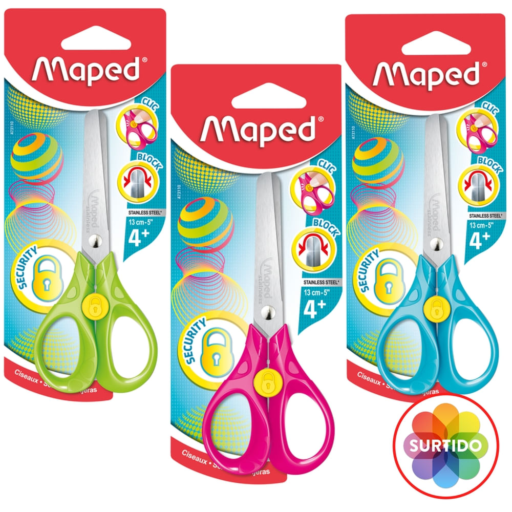 Tijera Security 3d Maped 13cm Bl