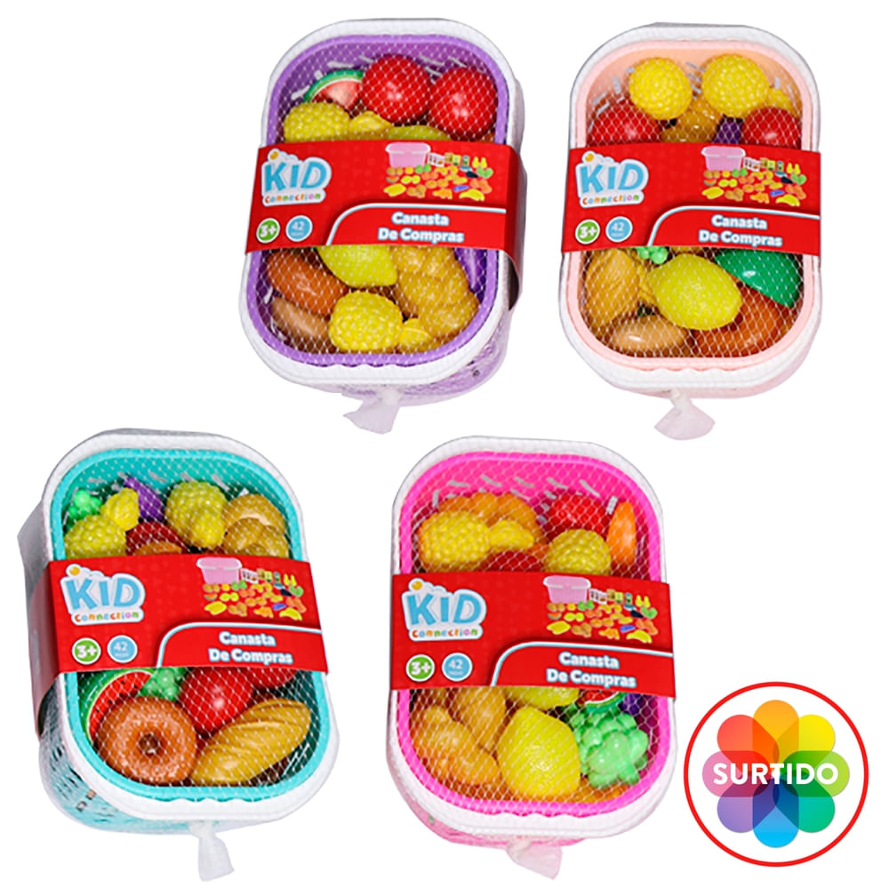 Canasta Kid Connection de compras Delicious Factory juguete Surtido - 40 Pzas