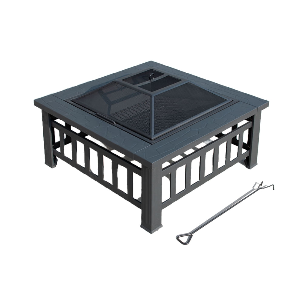 Pariila de carbón Expert Grill Brasero con accesorios y cobertor