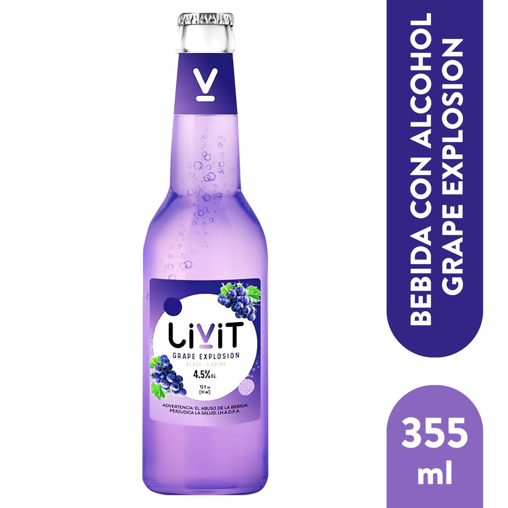Livit Grape Explosion Uva 355 Ml