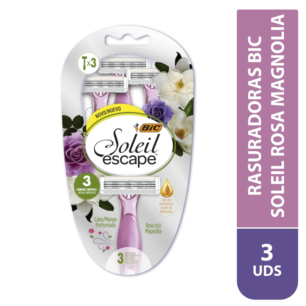 Rasuradoras Bic Soleil Rosa Magnolia - 3 Uds