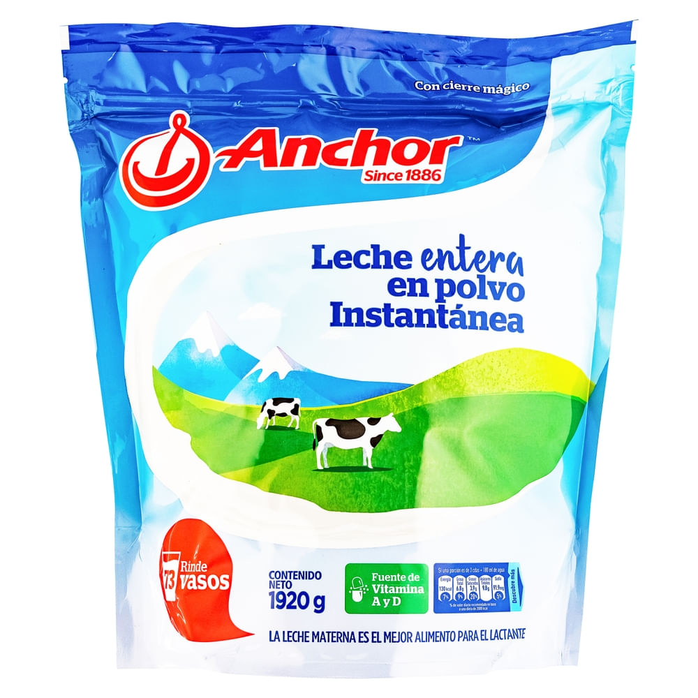 Leche Anchor Entera Instantánea - 1920 g